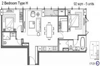 Saladaeng Residences, 2 Bedrooms
